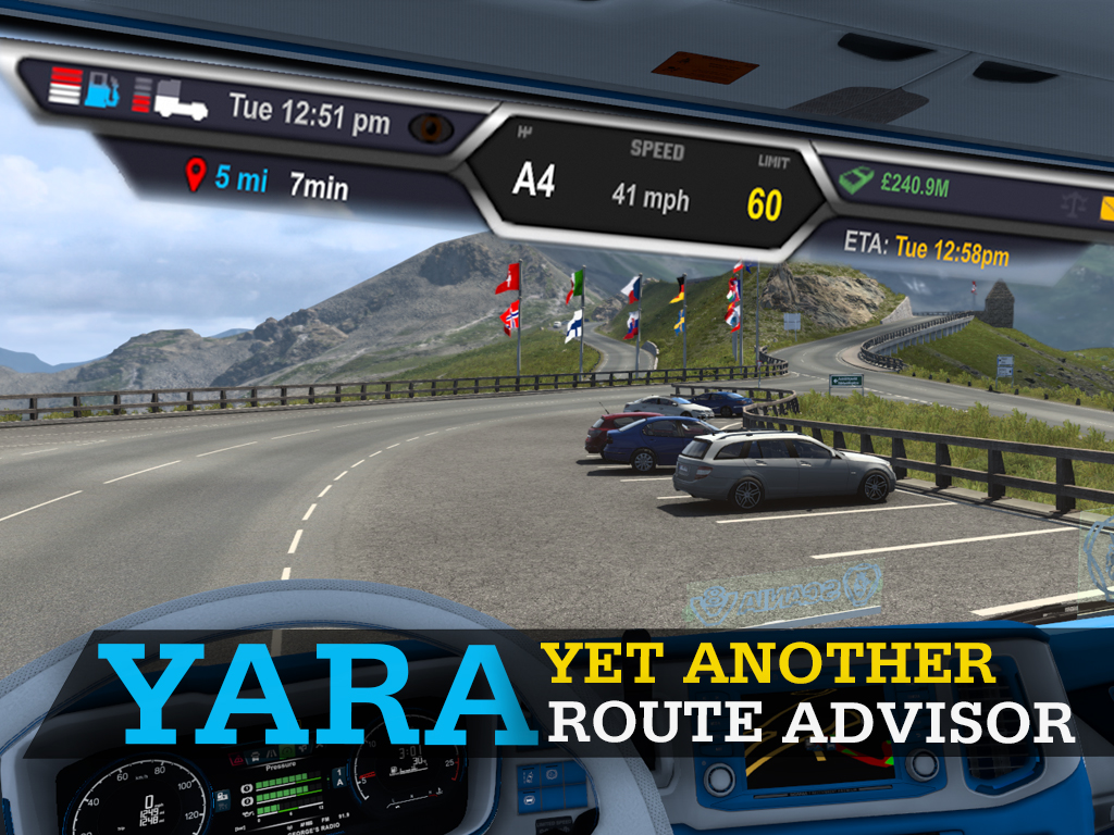 YARA Route Advisor Mod Screenshot