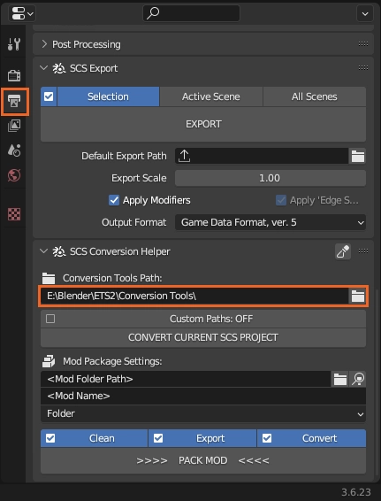SCS Blender Conversion Tools